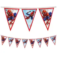Ghirlanda di bandierine riutilizzabile con motivo di Spider-Man 230 cm
