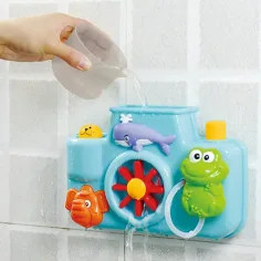 Giocattolo da bagno per bambini con animali e ruota a pale immagine 3