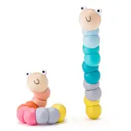 Giocattolo per lo sviluppo delle abilità del bambino - Bruco colorato - Woodyland