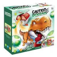 Gioco da tavolo di abilità con dinosauri attaccanti
