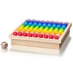 Gioco da tavolo logico con palline arcobaleno popolari - Woodyland immagine 2
