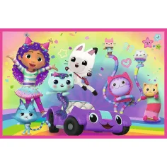 Gioco della casa delle bambole di Gabi con puzzle da 2x24 pezzi - Trefl immagine 2