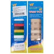 Gioco di abilità Jenga in legno colorato o numerato in diverse varianti
