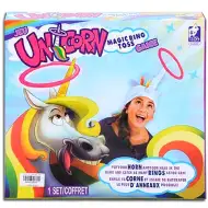 Gioco di abilità con lancio di anelli a forma di unicorno