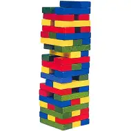 Gioco di costruzione in legno colorato