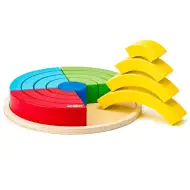 Gioco di equilibrio arcobaleno in legno - Woodyland