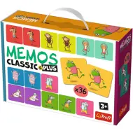 Gioco di memoria Classic &amp; Plus con animali 36 pezzi - Trefl