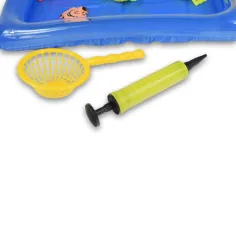 Gioco di pesca con piscina gonfiabile e canna da pesca telescopica immagine 5