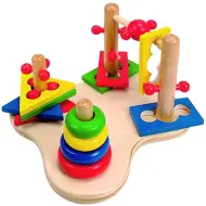 Gioco in legno per lo sviluppo delle abilità 3D