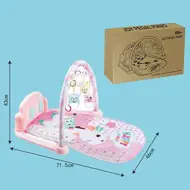 Giraffa felice tappeto da gioco rosa con luci e suoni