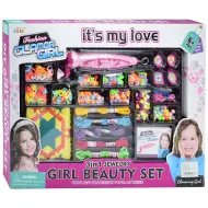 GlamorGirl: Set di perline per creare gioielli con oltre 500 perline, accessori e macchina per infilare perline