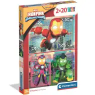 Gli straordinari amici di Iron Man puzzle Supercolor Clementoni 2x20 pezzi