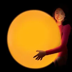 Glowzilla Wubble palla luminosa arancione neon 75 cm immagine 2
