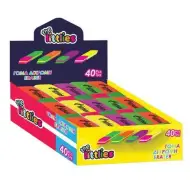 Gomma bicolore neon in diverse varianti 1 pezzo