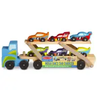 Grande camion trasportatore di auto da corsa in legno - Melissa &amp; Doug
