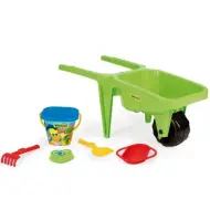 Grande carriola con accessori colore verde 77cm - Wader