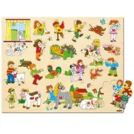 Grande puzzle ad incastro a forma di albero con pomello - Woodyland