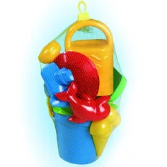 Grande set da spiaggia con secchiello ondulato 10 pezzi - D-Toys immagine 2