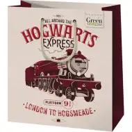 Green Grass Harry Potter Hogwarts Express borsa regalo premium di medie dimensioni 18x10x23 cm