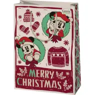 Green Grass borsa regalo natalizia premium di grandi dimensioni con Topolino 26x14x33cm
