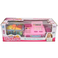 Happy Shopping: Registratore di cassa rosa con suoni e accessori 22x10x15cm immagine 9