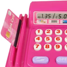 Happy Shopping: Registratore di cassa rosa con suoni e accessori 23x14cm immagine 7