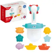 Happy World: Gioco da bagno con animali marini e rete