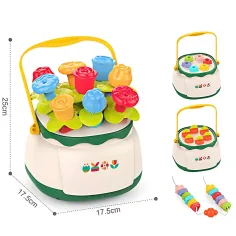 Happy World: Gioco per lo sviluppo delle abilità per bambini con cesto di fiori a forma di selezionatore immagine 2