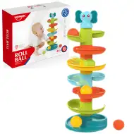 Happy World: Pista di biglie con elefanti felici 47cm