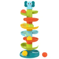 Happy World: Pista di biglie con elefanti felici 47cm immagine 3