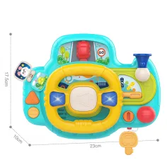 Happy World: Volante multifunzione con effetti di luce e suono 23x17,5cm immagine 2