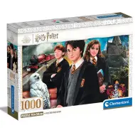 Harry Potter - Alla porta di Hogwarts puzzle da 1000 pezzi con poster - Clementoni