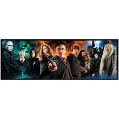 Harry Potter - I guerrieri del mondo magico puzzle panoramico da 1000 pezzi con poster - Clementoni immagine 2