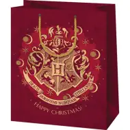 Harry Potter: Borsa regalo gigante con stemma di Hogwarts 33x15x45cm
