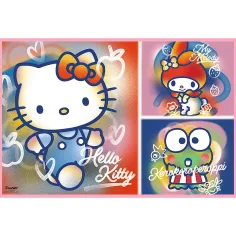 Hello Kitty e amici puzzle 2x200 - Trefl immagine 2