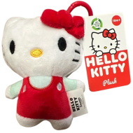 Hello Kitty peluche portachiavi, 12 cm - rosso