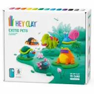 Hey Clay: Grande set di plastilina Animali Esotici con applicazione per smartphone