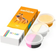 Hey Clay: Set di pasta modellabile Pastore Tedesco morbido e soffice immagine 2