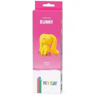 Hey Clay: Set di pasta modellabile con figura di coniglietto morbido e soffice