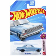 Hot Wheels: 63 Chevy II macchinina blu 1/64 - Mattel