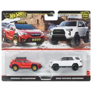 Hot Wheels: Confezione Deluxe di 2 modellini Subaru Crosstrek e Toyota 4Runner 2018 in scala 1/64 – Mattel