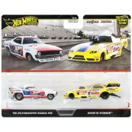 Hot Wheels: Confezione deluxe di 2 modellini in scala 1/64 – ’72 Plymouth Cuda FC e Rob’n Pinks – Mattel