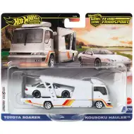 Hot Wheels: Kousoku Hauler trasportatore di auto Premium e Toyota Soarer macchinina 1/64 - Mattel