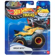 Hot Wheels Monster Truck: Great Bite macchinina che cambia colore 1/64 - Mattel
