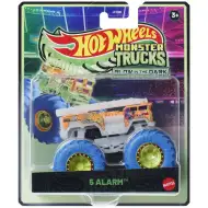 Hot Wheels Monster Trucks: 5 Alarm macchinina che si illumina al buio in scala 1:64 – Mattel