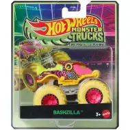 Hot Wheels Monster Trucks: Bashzilla macchinina che si illumina al buio 1/64 – Mattel