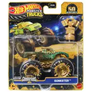 Hot Wheels Monster Trucks: Gunkster auto da campione con trofeo 1/64 - Mattel