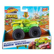 Hot Wheels Monster Trucks: Gunkster monster truck con effetti luminosi e sonori 1/43 - Mattel