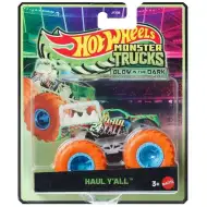 Hot Wheels Monster Trucks: Haul Y’all macchinina che si illumina al buio in scala 1/64 – Mattel