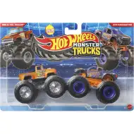 Hot Wheels Monster Trucks: Hi-Tail Hauler 1956 vs Ford Raptor 2017 set di 2 macchinine 1/64 - Mattel